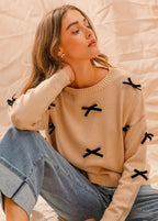 SO ME Ribbon Bow Sweater