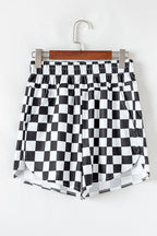 Checkered High Waisted Shorts