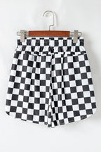 Checkered High Waisted Shorts