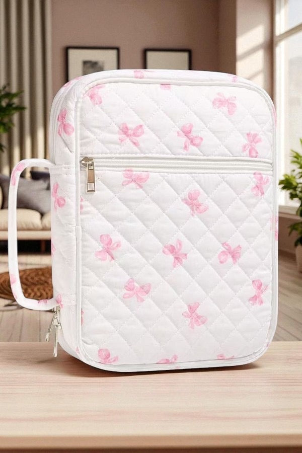 Elise Pink Bow Bible Cover (Preorder)