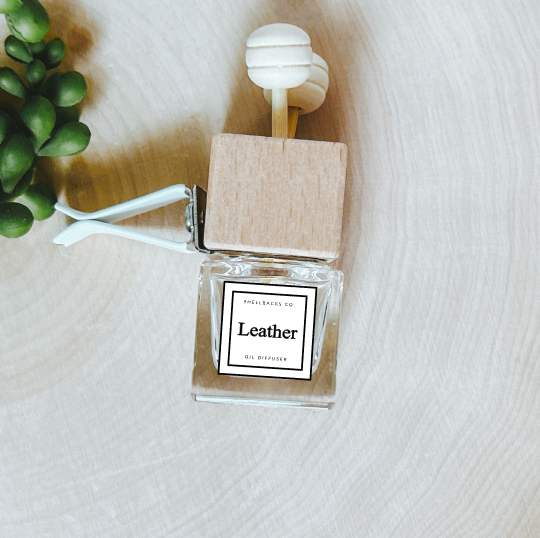 Leather Car Freshener  Vent Clip Diffuser