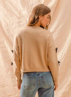 SO ME Ribbon Bow Sweater