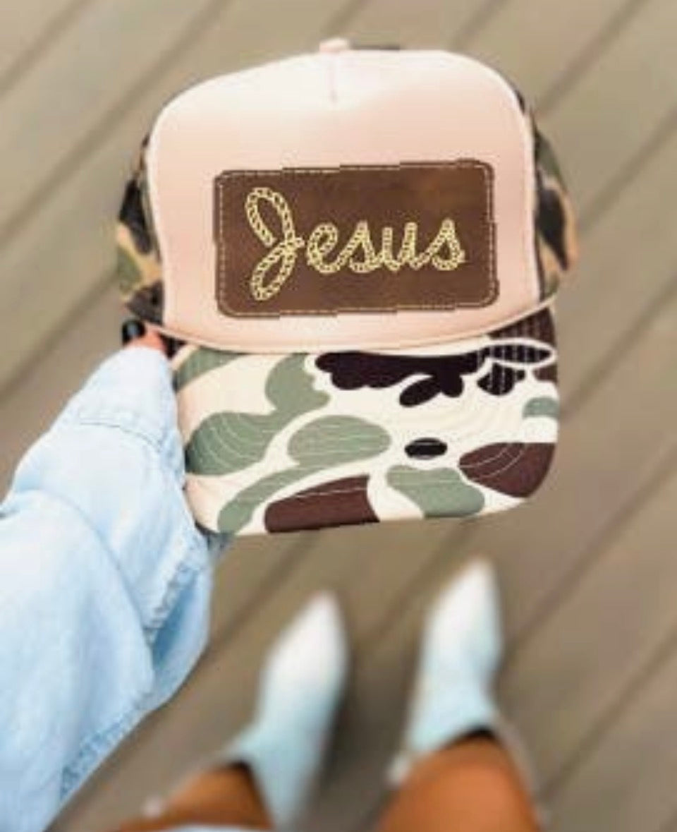 Jesus Camo Trucker Hat