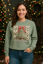 Preorder - Merry Christmas Faux Latch Work Sweatshirt