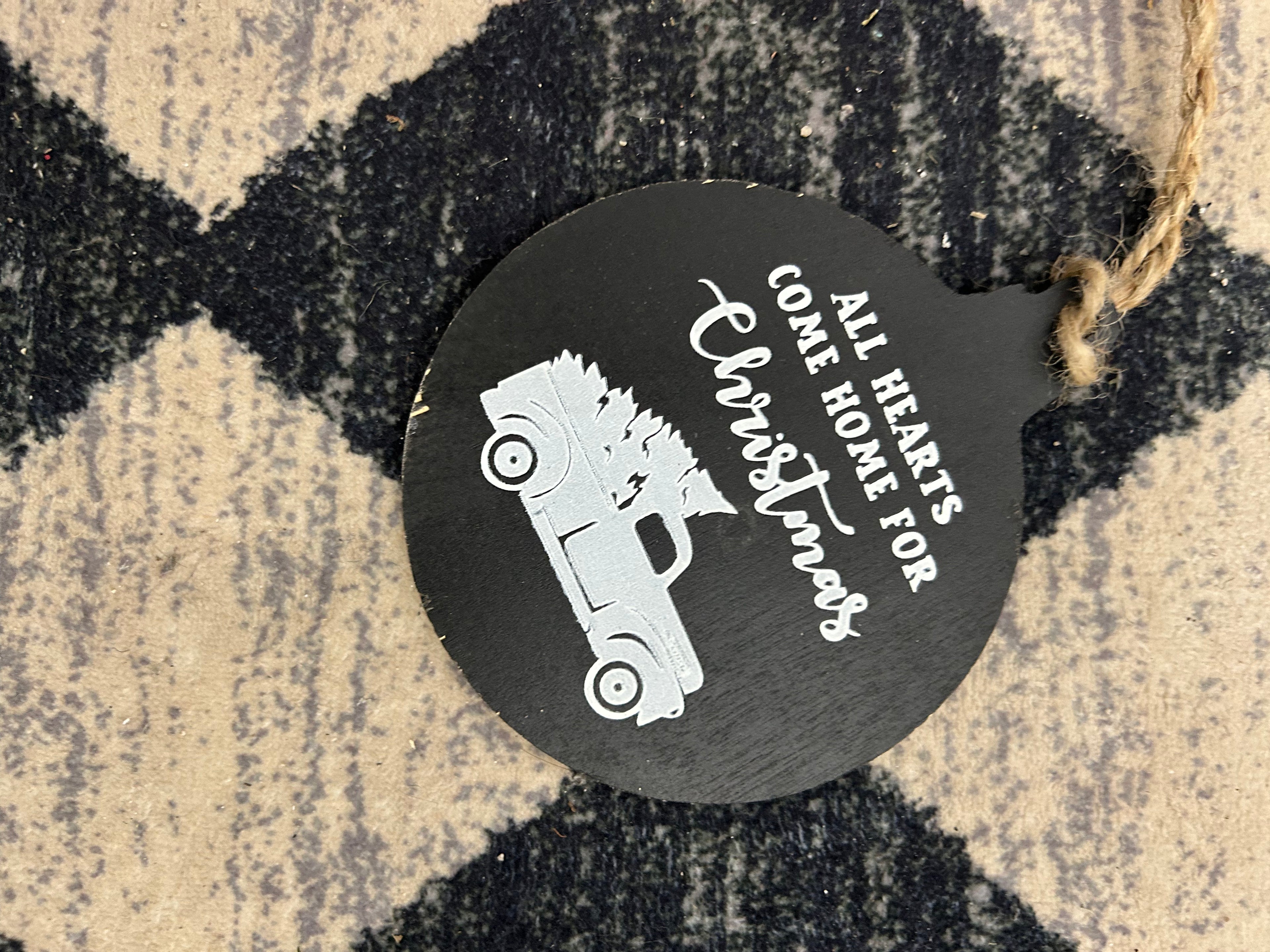 All hearts come home for Christmas ornament