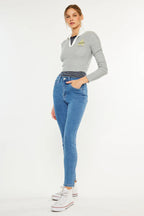 Kancan High Rise Ankle Skinny Med Wash