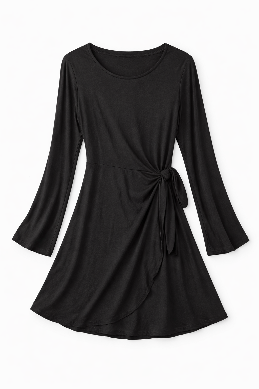 The Comfy Midnight Wrap Dress