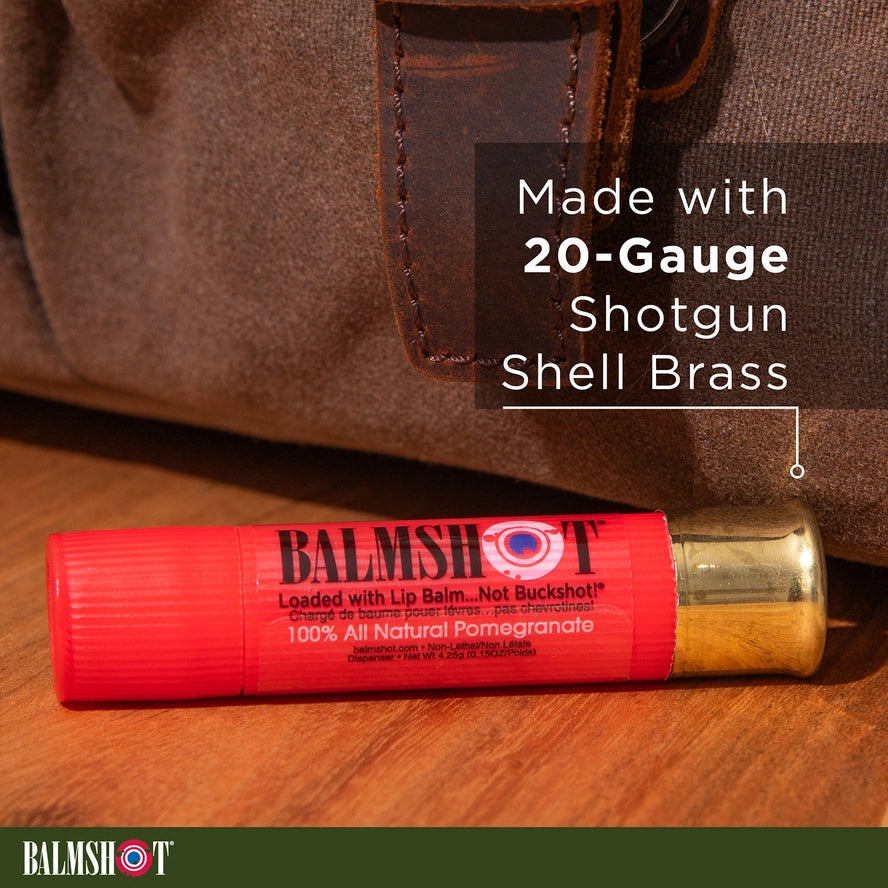 BALMSHOT Beeswax Lip Balm - Pomegranate
