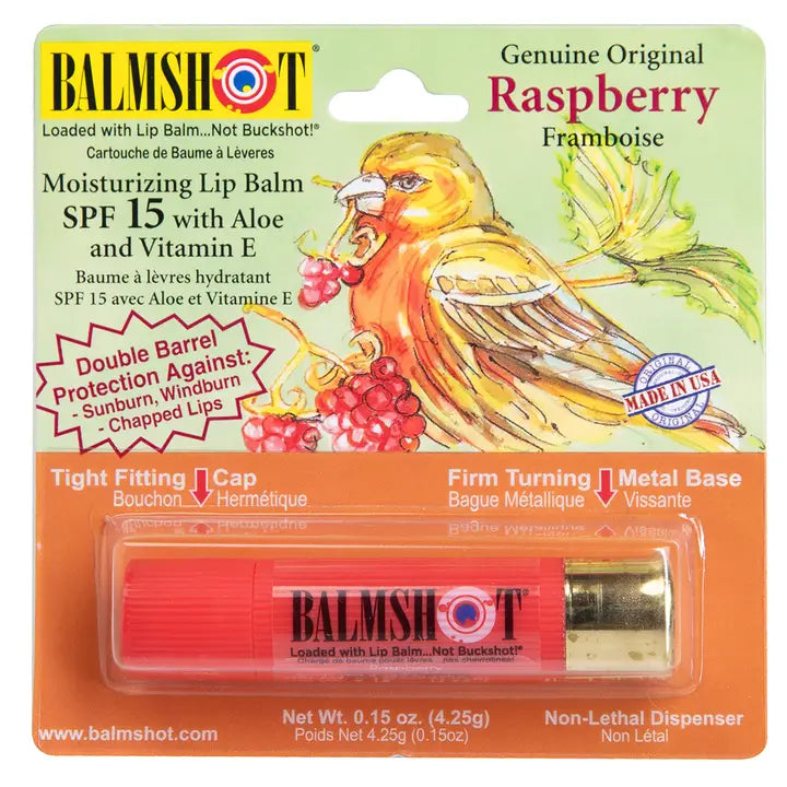 BALMSHOT Beeswax Lip Balm - Raspberry