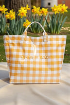Yellow Gingham TOTE BAG (Preorder)