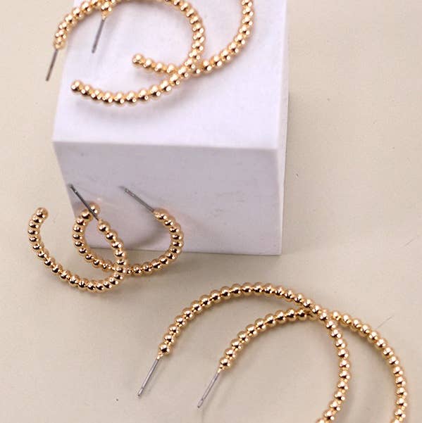Ball Hoop Trio Sizes Earrings