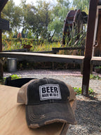 Beer Made Me Do It Distressed Trucker Cap