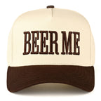 C.C BEER ME Letter Embroidered Trucker Cap