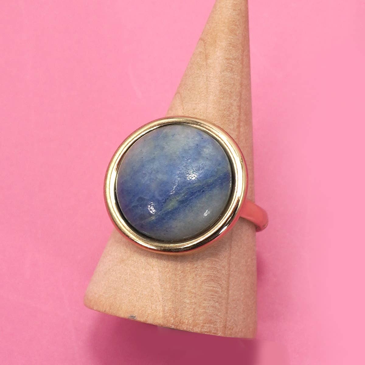 Natural Stone Cocktail Ring
