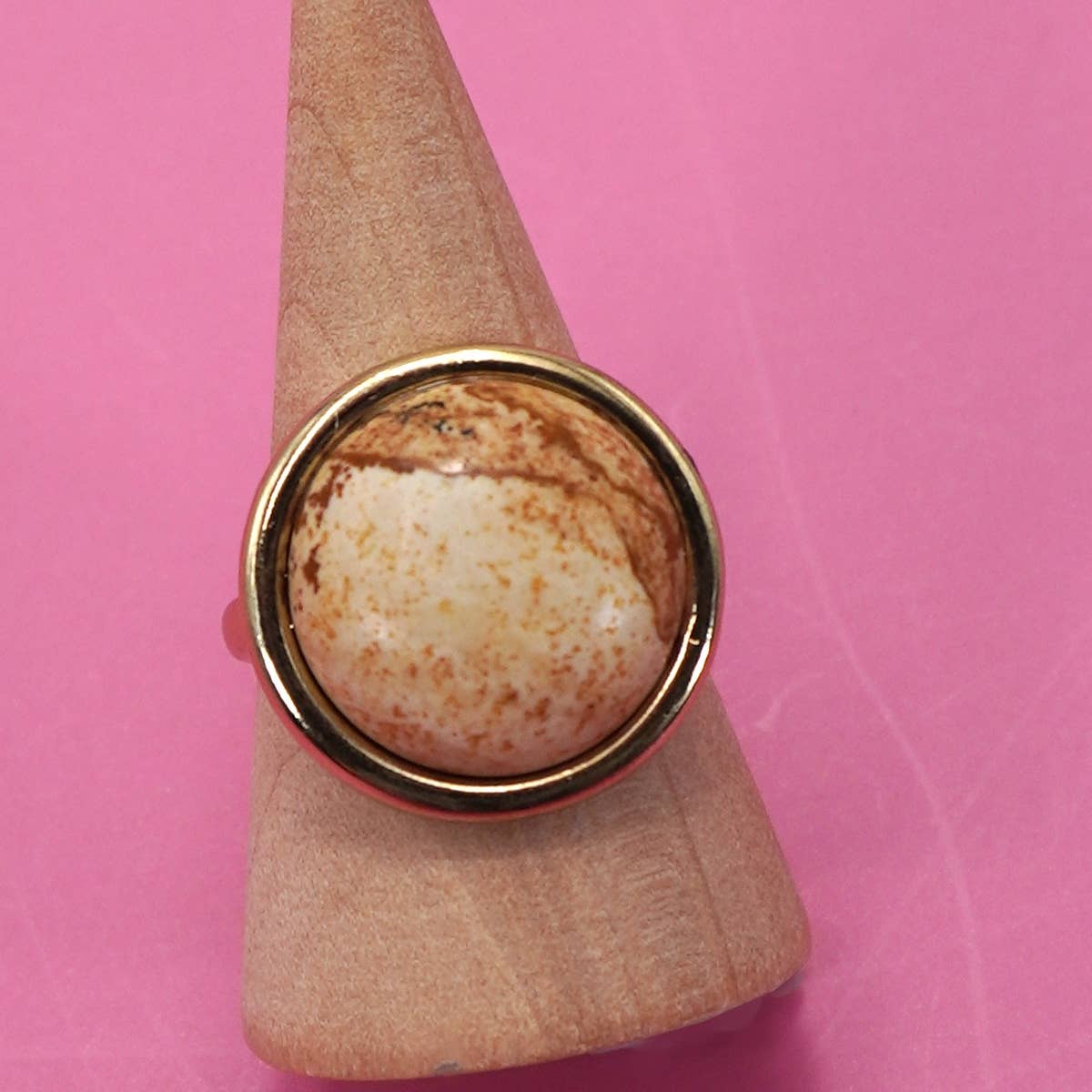 Natural Stone Cocktail Ring