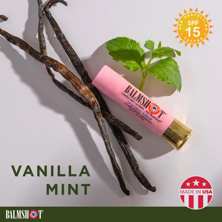 BALMSHOT Beeswax Lip Balm - Vanilla Mint